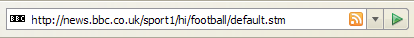RSS feed from the BBC website