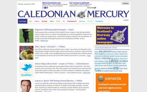 Caledonian Mercury website